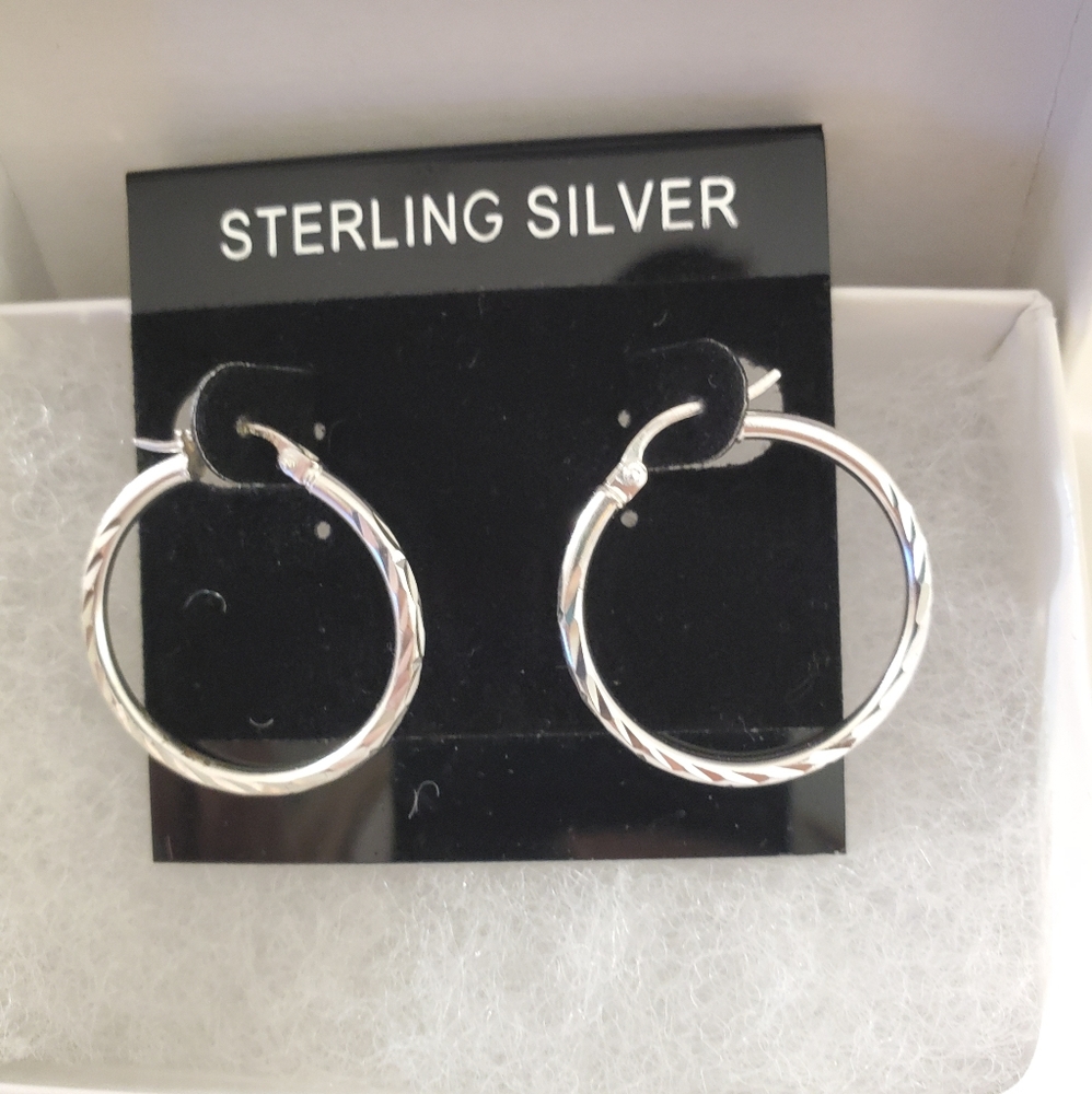 Silver Hoop Earrings